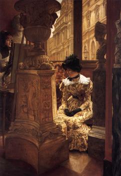 James Tissot : In the Louvre
